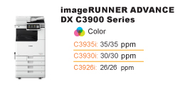 Color imageRUNNER ADVANCE DXC3900 Series